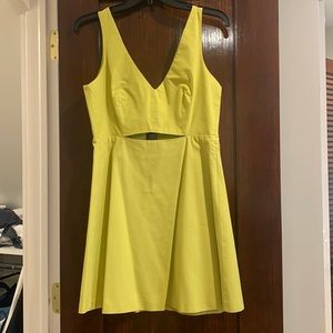 Zara yellow green dress